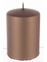 Pl Brąz Świeca Opal Metallic Mat Walec Mały Fi7
