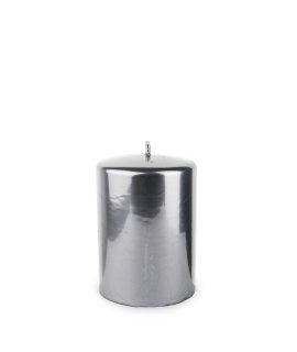 Pl Świeca Lustro Walec Mały Srebrny