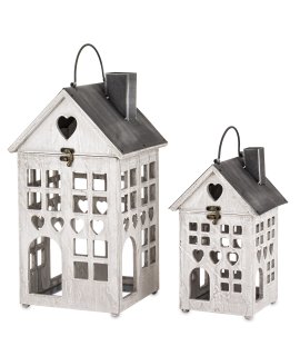 Lampion Drewniany Kpl. 2 Szt.