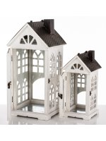 Lampion Drewniany Kpl. 2 Szt.