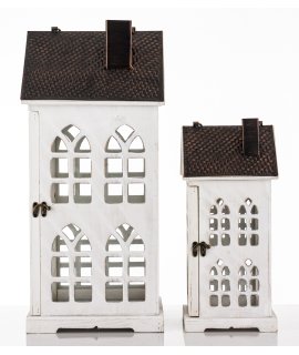 Lampion Drewniany Kpl. 2 Szt.