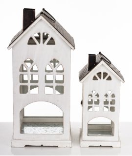 Lampion Drewniany Kpl. 2 Szt.