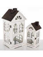 Lampion Drewniany Kpl. 2 Szt.