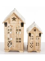 Lampion Drewniany Kpl. 2 Szt.