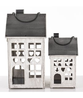 Lampion Drewniany Kpl. 2 Szt.