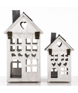 Lampion Drewniany Kpl. 2 Szt.