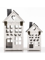 Lampion Drewniany Kpl. 2 Szt.