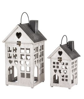 Lampion Drewniany Kpl. 2 Szt.