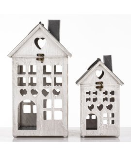 Lampion Drewniany Kpl. 2 Szt.