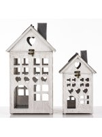 Lampion Drewniany Kpl. 2 Szt.