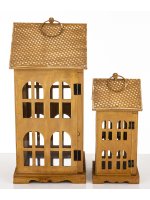 Lampion Drewniany Kpl. 2 Szt.