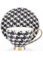 Komplet Filiżanek Z Podstawką 2+2