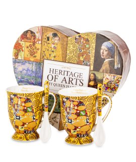 Kpl. Dwóch Kubków Z Łyżeczkami