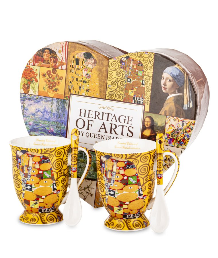 Kpl. Dwóch Kubków Z Łyżeczkami