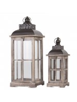 Lampion Drewniany Kpl.