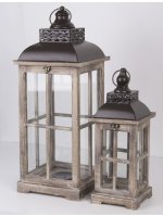 Lampion Drewniany Kpl.