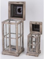 Lampion Drewniany Kpl.