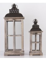 Lampion Drewniany Kpl.